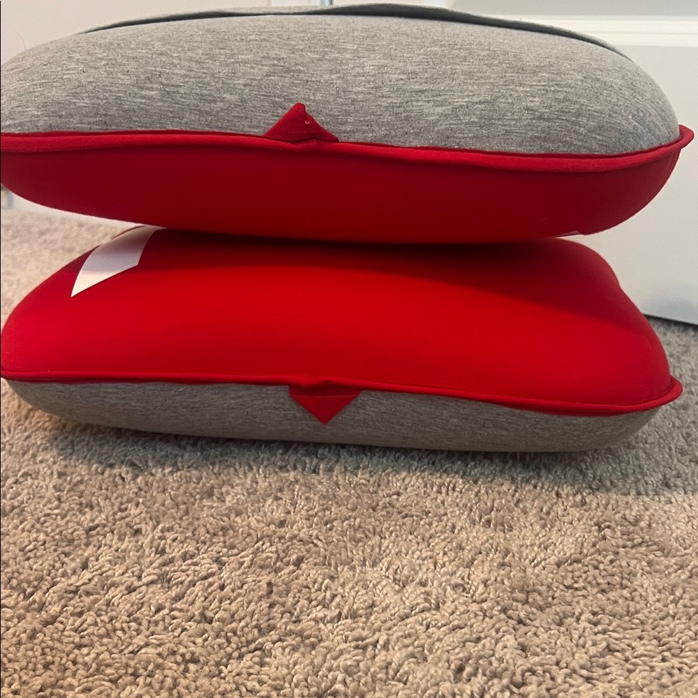 Gray and Red Travel Pillow Set - Picture 5 of 5